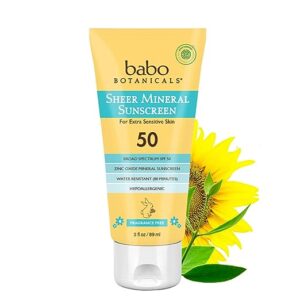 Babo Botanicals mineral sunscreen